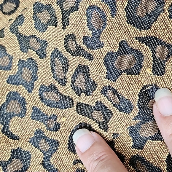 Maggy London Stretch Leopard Print 51% Cotton 47% Polyester 2% Lycra Jacket Sz L - Picture 8 of 8